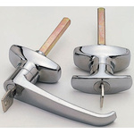 Euro-Locks a Lowe & Fletcher group Company Silver Locking Handle, L-Handle