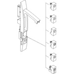 Schneider Electric Black Locking Handle