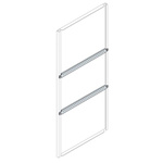 ABB IS2 Series Galvanised Steel Horizontal Profile, 40mm W, 1.2m L For Use With IS2 Enclosures for Automation