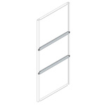 ABB IS2 Series Galvanised Steel Horizontal Profile, 45mm W, 800mm L For Use With IS2 Enclosures for Automation