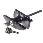 Euro-Locks a Lowe & Fletcher group Company Black Die Cast Zinc Locking Handle, T-Handle