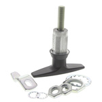 Southco Black Die Cast Zinc Locking Handle, T-Handle