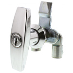 Steinbach & Vollman Silver Die Cast Zinc Locking Handle, T-Handle