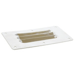 RS PRO Stainless Steel Louvred Panel, 127 x 67 x 0.7mm