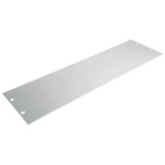 RS PRO Unpainted Aluminium Front Panel, 3U, 483 x 132mm