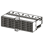 Harting, har-bus HM 2mm Pitch Hard Metric Type A/B Backplane Connector, Female, Right Angle, 25 Column, 5 Row, 125 Way