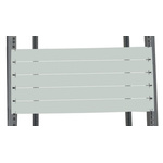 RS PRO Grey Steel Blanking Panel, 2U, 483 x 9mm
