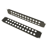 S2Ceb-Groupe Cae Black Steel Rack Panel, 2U, 483 x 88mm