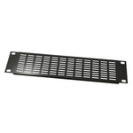 S2Ceb-Groupe Cae Black Steel Rack Panel, 1U, Ventilated, 483 x 44.50mm