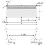 nVent SCHROFF Grey Aluminium Back Plane, 3U, 28HP, Ventilated, 141.9 x 128.4mm