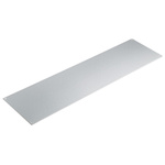 RS PRO Grey Aluminium Front Panel, 3U, 520 x 138.8mm