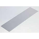 RS PRO Grey Aluminium Front Panel, 4U, 520 x 183mm