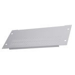 RS PRO Grey Steel Rear Panel, 3U, 42HP, Ventilated