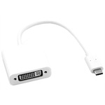 Roline Male USB C to Female DVI Adapter, 100mm, USB 3.1