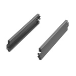 Rittal Black Steel Rack Panel, 20HP, 100 x 400mm