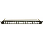 RS PRO Black Steel Rack Panel, 1U