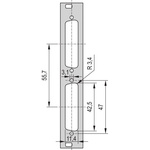 nVent SCHROFF Front Panel, 3U, 4HP