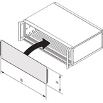 nVent SCHROFF Front Panel, 3U, 42HP