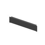 Rittal Black Steel Blanking Panel, 2U, 88 x 482.6mm