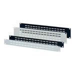 nVent SCHROFF Grey Aluminium Front Panel, 1U, Ventilated, 483x 132.5mm