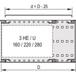 nVent SCHROFF Cover Plate, 415mm