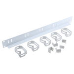 Rittal Grey Aluminium Front Panel, 1U, 7HP, Shielded