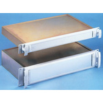 METCASE Grey Aluminium Front Panel, 6U, 84HP, 392.5 x 111mm