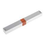 nVent SCHROFF Grey Aluminium Front Panel, 3U, 3HP
