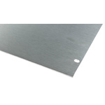 RS PRO Silver Aluminium Front Panel, 6U, 482.6 x 265.9mm