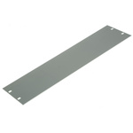 nVent SCHROFF Grey Aluminium Front Panel, 3U, 84HP, 443 x 139.5mm