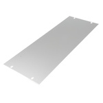 nVent SCHROFF Grey Aluminium Front Panel, 4U, 84HP, 483 x 177mm