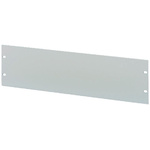 nVent SCHROFF Grey Aluminium Front Panel, 9U, 483 x 132.5mm