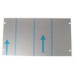 nVent SCHROFF Grey Aluminium Front Panel, 6U, 84HP, 483 x 177mm