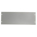 nVent SCHROFF Grey Aluminium Front Panel, 4U, 483 x 177mm
