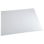 nVent SCHROFF Grey Aluminium Front Panel, 9U, Ventilated, 483 x 399.2mm