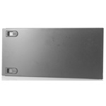 RS PRO Black Steel Front Panel, 5U, 480 x 222mm