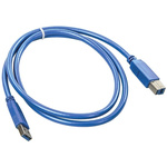Wurth Elektronik Male USB A to Male USB B USB Cable, 1m, USB 3.0