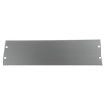 METCASE Grey Aluminium Front Panel, 3U, 95HP, 482.6 x 132.5mm