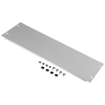 RS PRO Grey Steel Blanking Panel, 4U, 483 x 9mm