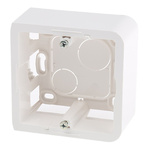 Legrand Mosaic White Plastic Back Box, NF, IP20, 1 Gangs