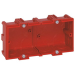 Legrand Batibox Red Plastic Back Box, NF, 1 Gangs