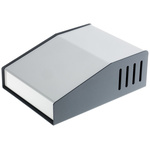 Hammond 515 Series Grey Aluminium, Steel Desktop Enclosure, Sloped Front, 159 x 117 x 58mm