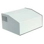 Hammond 515 Series Grey Aluminium, Steel Desktop Enclosure, Sloped Front, 192.51 x 159 x 103.28mm