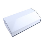 Hammond 519 Series Grey Aluminium, Steel Desktop Enclosure, Sloped Front, 350 x 180 x 100mm