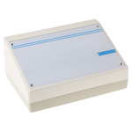 OKW DeskCase 190 Series White ABS Desktop Enclosure, Sloped Front, 220 x 156 x 100mm