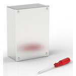 RS PRO 304 Stainless Steel Satin Adaptable Enclosure Box, 220mm x 160mm x 85mm