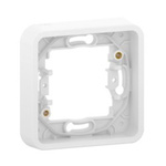 Schneider Electric Mureva Styl White PC Back Box Mounting Frame, NF, 1 Gangs, 28 x 48 x 48mm