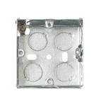 Contactum White Steel Back Box, BS Standard, 1 Gangs
