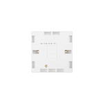 Contactum White Back Box, BS, 1 Gangs