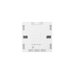 Contactum White Back Box, BS, 1 Gangs